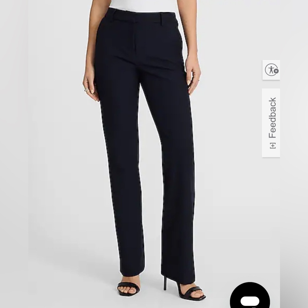 Express Editor Barely Boot Women's Pants (Navy)
